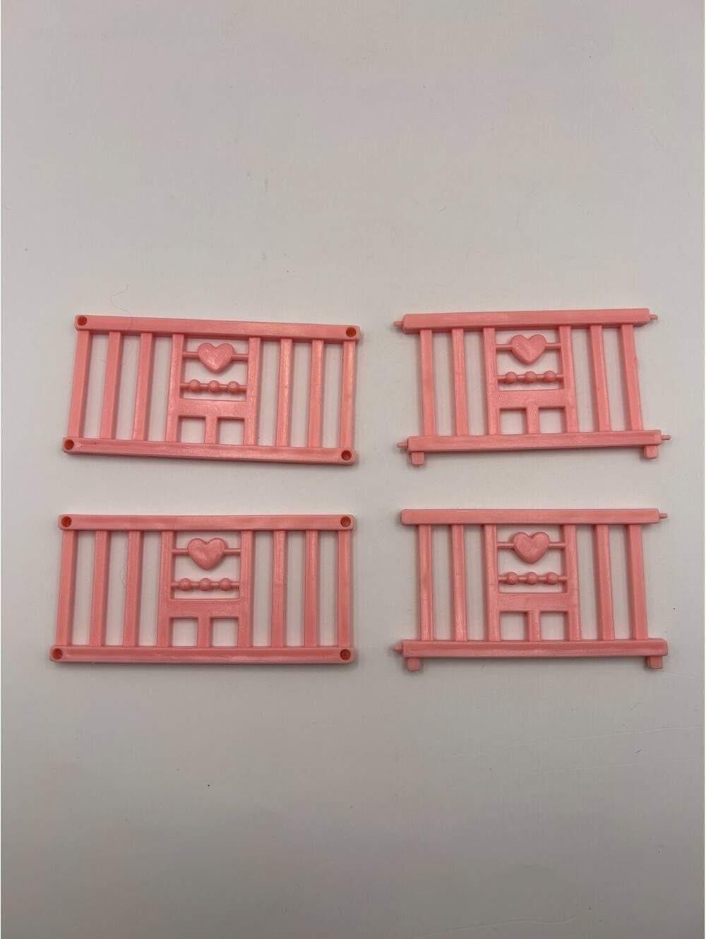 Fisher-Price Loving Family Dollhouse Baby Crib Rails Pink 1990s lot